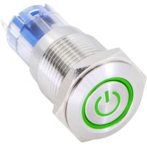 Bouton-poussoir tru components LAS2GQF-11ET/G/12V/S/P 1303021 48 v/dc 2 a 1 x On/(On) IP65 à rappel 1 pc(s)