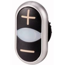 Eaton - 218145 M22-DDL-S-X4/X5 Bouton-poussoir à double touche collerette plastique 1 pc(s)