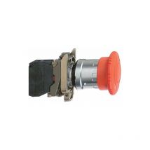 XB4BS8444 harmony arrêt d'urgence, 40 mm diamètre tête, tourner pour déverrouiller, 2O, 22 mm diamètre de fix - Schneider Electric