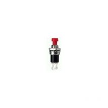 Bouton poussoir miniature à circuit fermé 3A 125V rouge
