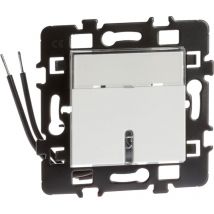 Bouton poussoir porte-étiquette lumineux bleu (61807)