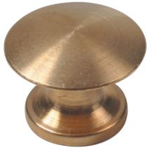 Bouton Rond Ø 25 Mm Rustique Fer Poli - 1538 - Bronzes De France