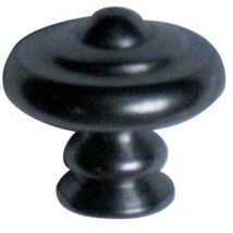 Bros - Bouton rustique N°24 acier patiné verni - Ø30 - 24-A-30-3