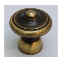 Bouton rustique N270 acier vieux bronze Bros 30 - 270-A-30-4