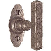 Bouvet - bouton sur platine bellac en fer rouillé martelé BO48PC30E