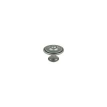 Bouton zamac - Diamètre : 35 mm - Hauteur : 26 mm - Décor : Vieil argent - FOSUN