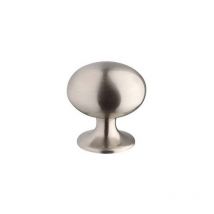Bouton arling - Hauteur : 31 mm - Décor : Nickelé poli - Diamètre : 29,5 mm - Matériau : Zamac Siro