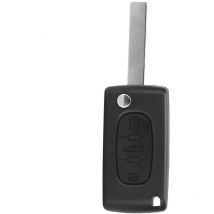 Boutons à distance 3 boutons clés de la coque du boîtier fob Fit pour Peugeot 107 207 307 407 408