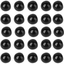 Boutons de perles 50PCS Boucles de perles de forme ronde Boutons de perles colorés Boucles créatives (10L)
