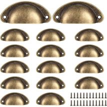 Boutons et poignées de meubles,16 Poignées de Tasse Coquille, Poignées de Tirage de Tiroir Vintage