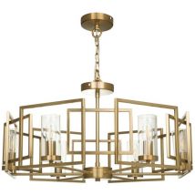 Maytoni - Bowi Lámpara Colgante de Techo Cilíndrica Oro, 6 Luces, E14