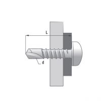 Scell-it - Box 500 Selbstbohrende Stahlschrauben tcq 3.9 x 32 mm - SQ2 - TCQ39032