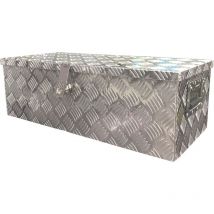 Box alluminio Gurupro 76 cassetta porta attrezzi 76x33,5x25 cm con serratura