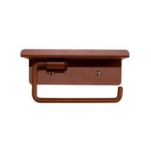 Box&beyond - Dérouleur de papier toilette mural Basic à visser terracotta