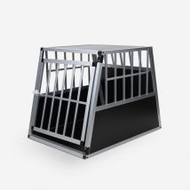 Bella Pet - Caisse de transport pour chien cage rigide en aluminium 65x91x69cm Skaut l