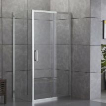 Olimpo Docce - Box doccia 2 lati con lato fisso h195 misinto, seleziona misura 70x100