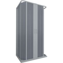 Box Doccia 3 Lati 100x100x100 Cm 2 Ante A Soffietto In Pvc Apertura Centrale H185 Cm Dorini Bianco