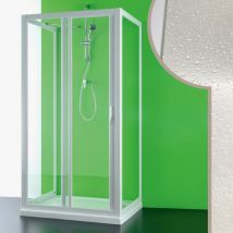 Idralite - Box doccia 3 lati in acrilico mod. Mercurio 70x140x70 cm h 190 cm con apertura laterale