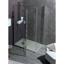 Box doccia 8MILL in cristallo 8 mm trasparente 80x80 con profilo