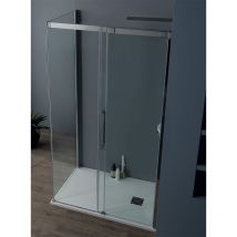 Tamanaco - Box doccia 8PSC15 in cristallo 8 mm trasparente 90x100 con