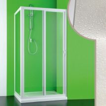 Idralite - Box doccia scorrevole h 190 cm in acrilico mod. Mercurio 75x120 cm con apertura laterale