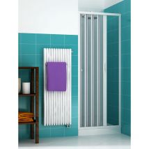 Box doccia nicchia Libertè 140x H185 cm in pvc a soffietto