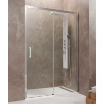 GME - Box doccia aktual fisso + scorrevole, Finiture: Trasparente - Estensione: 137-143 cm