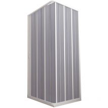 Dorini - Box Doccia Angolare 1 Anta a Soffietto in pvc Apertura Laterale H185 cm Bianco 80x80 cm