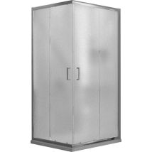 Fosterberg - Box Doccia Angolare 70x100 cm 2 Ante Scorrevoli in Cristallo Opaco 6mm H198 Dragor