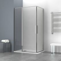 Showerdesign - Box doccia oslo doppia porta battente rettangolare 120x70 cm altezza 200 cm cristallo 6 mm