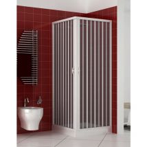 Box doccia Luna 70x70 cm pvc apertura a soffietto angolare