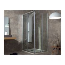 Tamanaco - Box doccia flex in cristallo 6 mm trasparente 70x100 con profilo