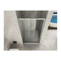 Docciabox - Box Porta Doccia Vetro Trasparente Anticalcare 6MM Apertura Scorrevole Laterale Misura: 125 (123-126) x H190 cm