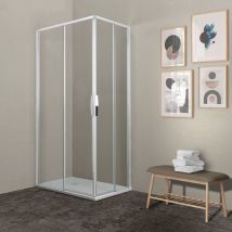 Showerdesign - Box doccia denver doppia porta scorrevole 90x70 sx cm cristallo 8 mm