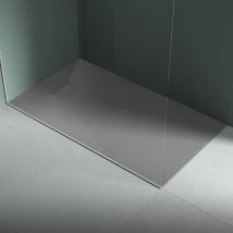 Tacoshop - Piatto doccia in resina 70x160 cm effetto pietra colore grigio cuba