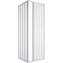Box doccia a due lati in pvc h185 bianco, seleziona misura 110x70