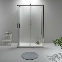Elite - box doccia tre lati 70x100x70 cm scorrevole trasparente
