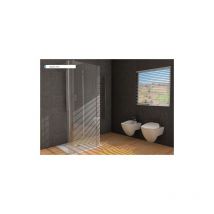 Ferbox - Box doccia cristallo curvo, profilo argento o cromo Cromato lucido 72x85/87 cm