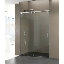 GME - Box doccia futura fisso + scorrevole, Finiture: Trasparente - Estensione: 130-135