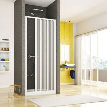 Olimpo Docce - Box doccia in pvc 1 lato con apertura laterale a soffietto, seleziona misura 110