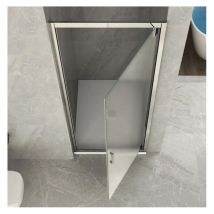 Totama - Box Doccia Nicchia 6 mm Vetro Opaco Anta Battente 65 70 75 80 Porta Parete - Misura Box Nicchia 70