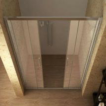 Olimpo Docce - Porta doccia con ingresso centrale trasparente jenny, seleziona misura 180