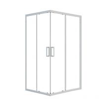 Box Doccia Rettangolare 68-80/88-100x185h 4mm Cromato - Volta