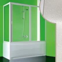 Idralite - Box doccia sopravasca h 150 cm in acrilico mod. Plutone 70x150 cm con apertura centrale
