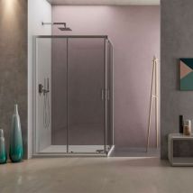 Hdcasa - Box doccia Style 80x120xh190cm in cristallo trasparente 6 mm