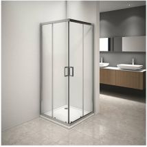 Hdcasa - Box doccia Style profilo cromato trasparente 80x80cm da 6mm