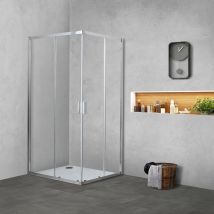 Showerdesign - Box doccia tokyo doppia porta scorrevole rettangolare 80x70 cm altezza 200 cm cristallo 6 mm