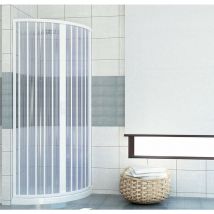 Pinto - Box doccia Giove 90X90cm in pvc apertura semicircolare centrale