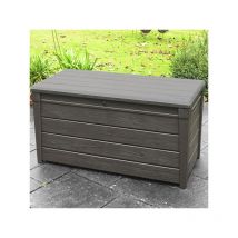 Pidema - Box Keter da giardino in resina marrone. Baule porta