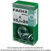 Flache Unterlegscheibe, Zink, 105 x 20 mm, Karton 8 Stk. Fadix 85761